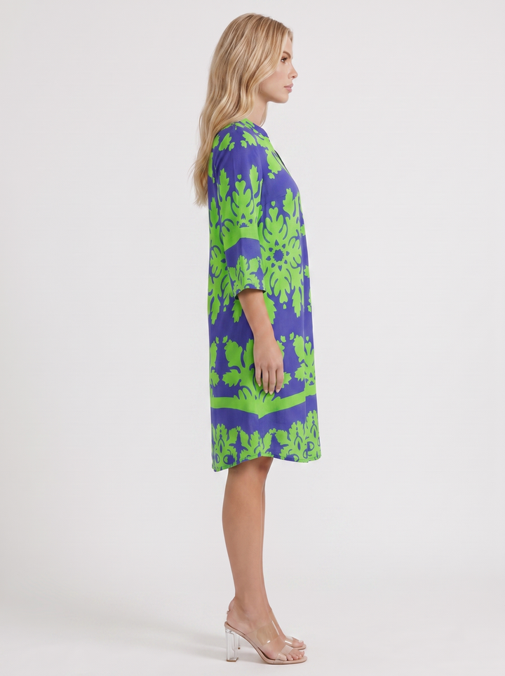 Marije Floral Midi Dress - Green