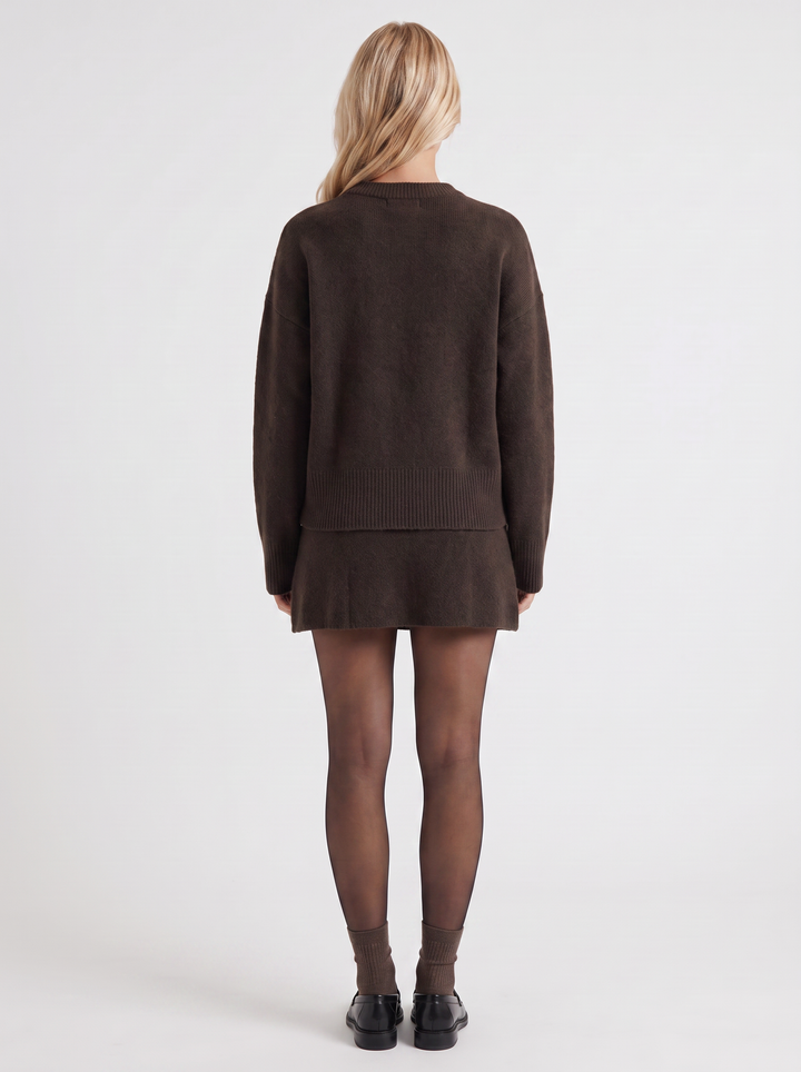 Nicolette Skirt Set - Brown