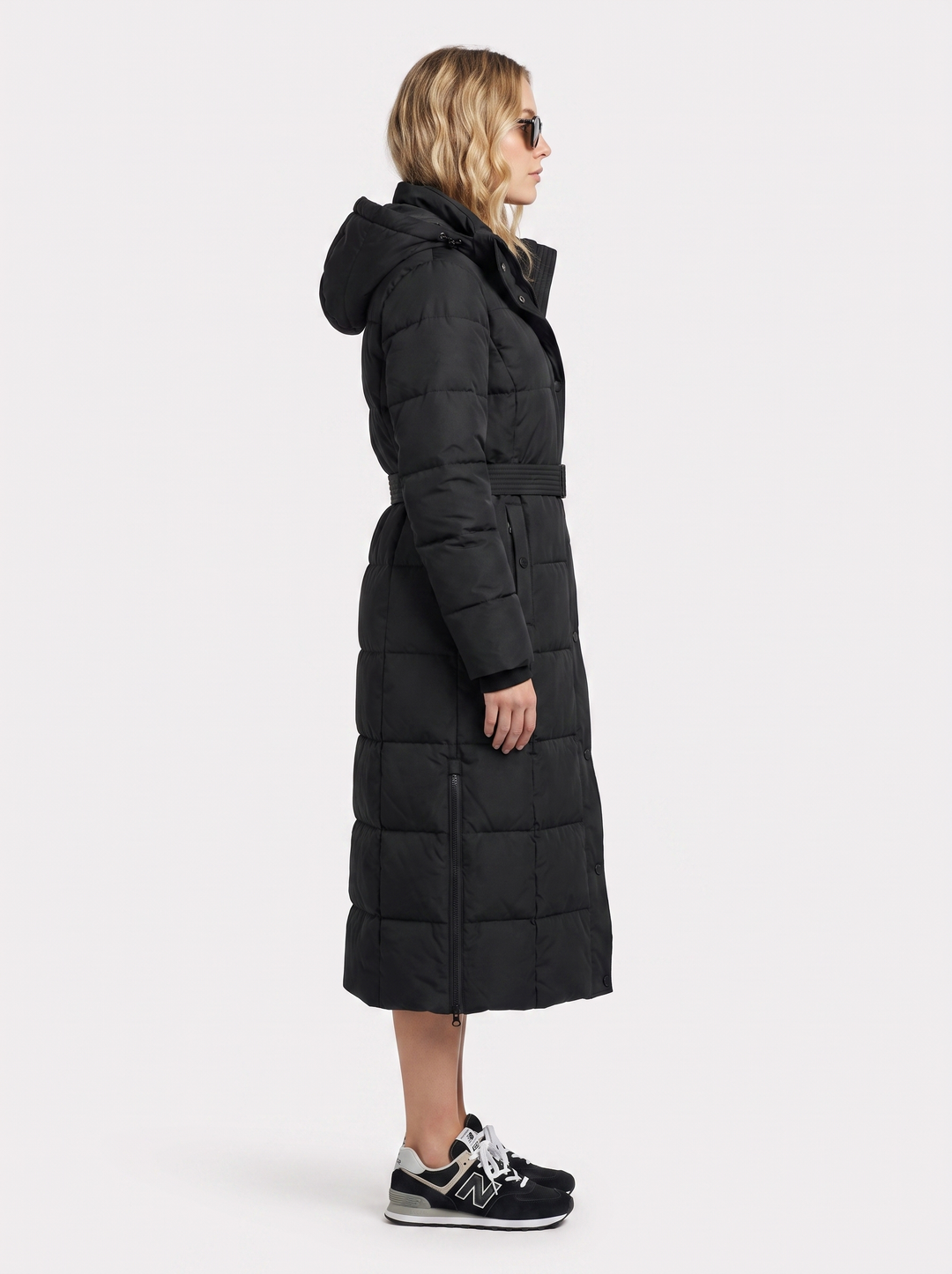 Odette Quilted Coat - Black