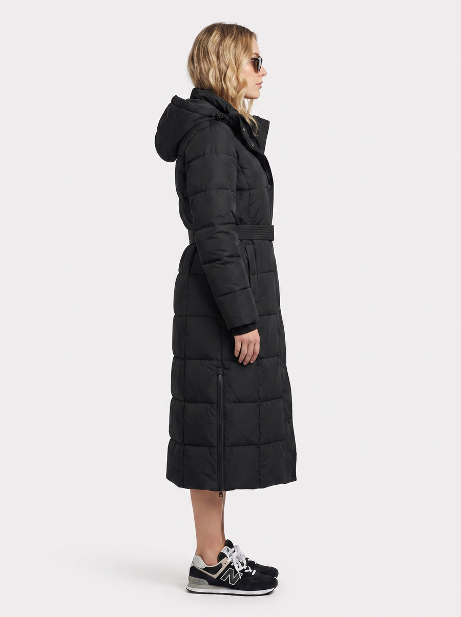 Odette Quilted Coat - Black