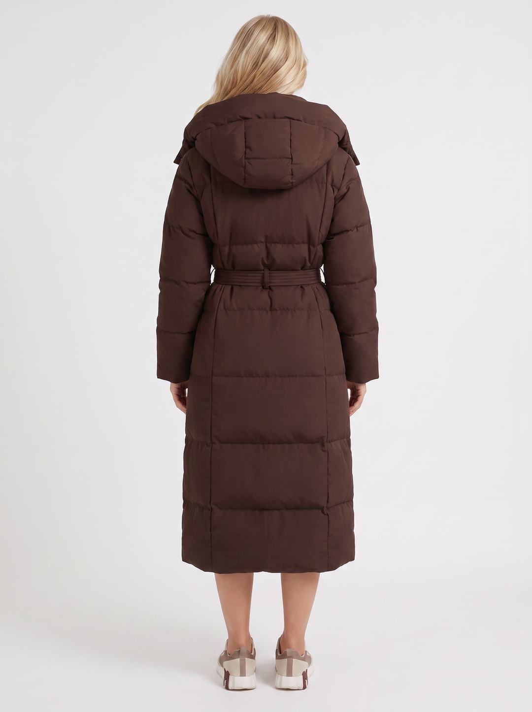 Odette Quilted Coat - Brown
