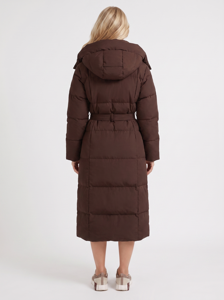 Odette Quilted Coat - Brown