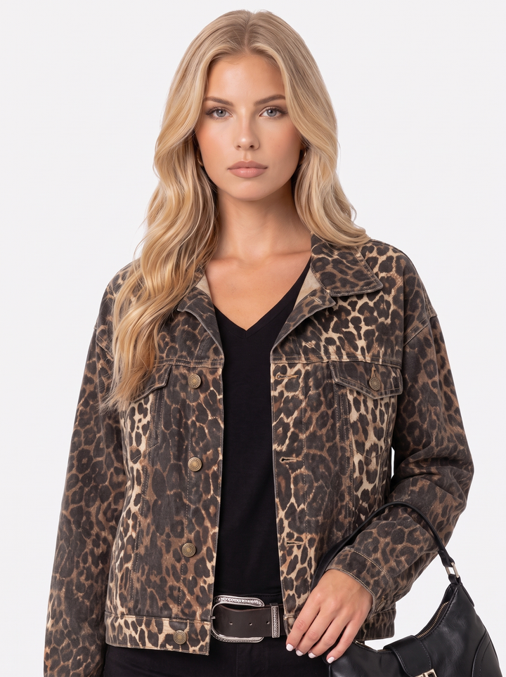 Priscilla Leopard Trucker - Leopard