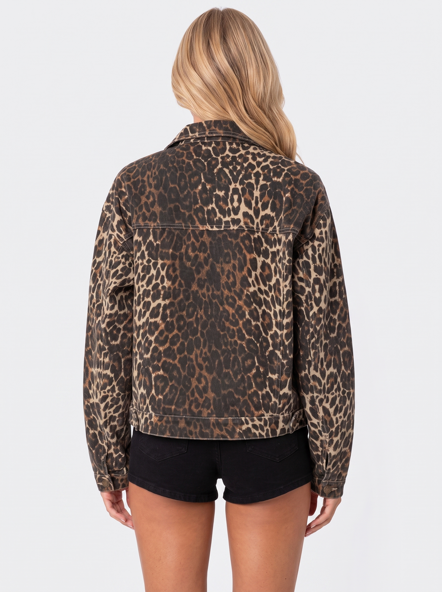 Priscilla Leopard Trucker - Leopard