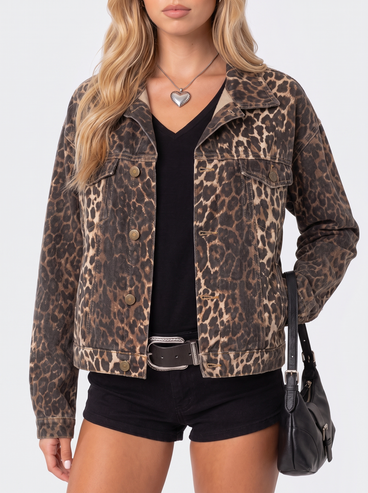 Priscilla Leopard Trucker - Leopard