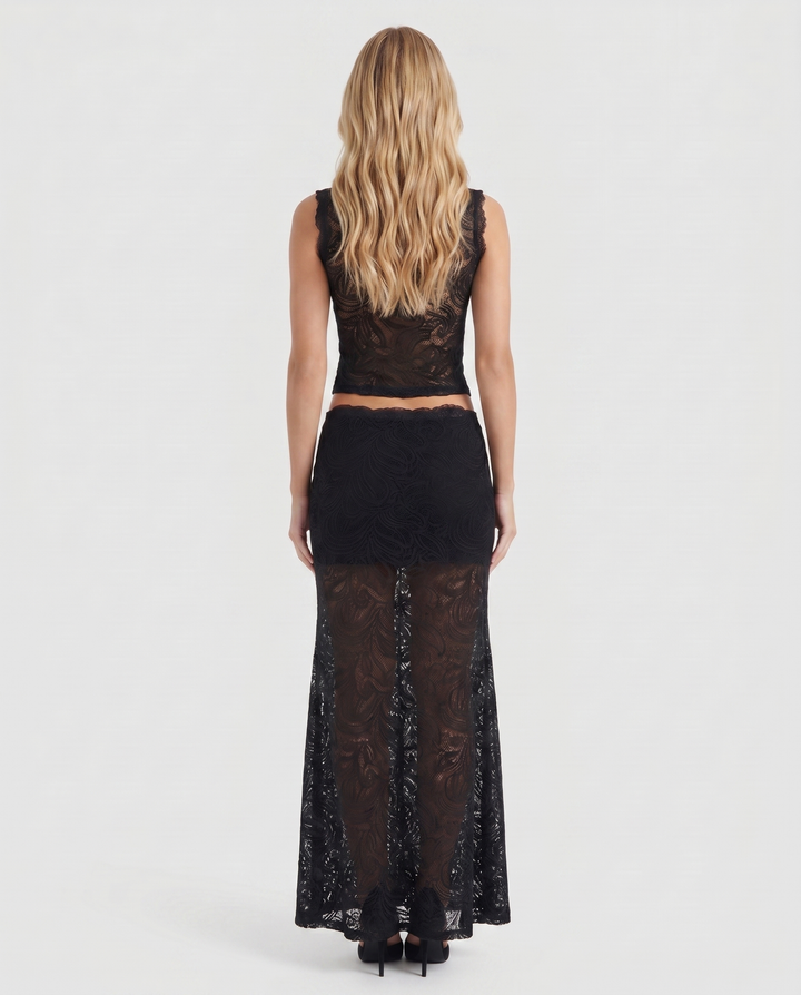 Rocelle Lace Set - Black