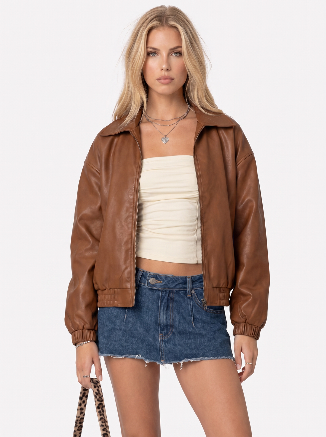 Rosemary Bomber Jacket - Brown