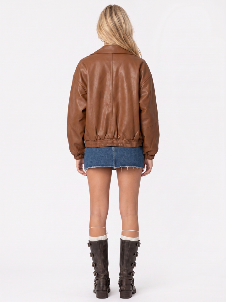 Rosemary Bomber Jacket - Brown