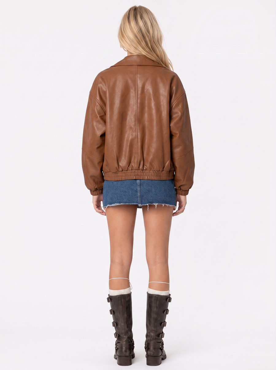 Rosemary Bomber Jacket - Brown