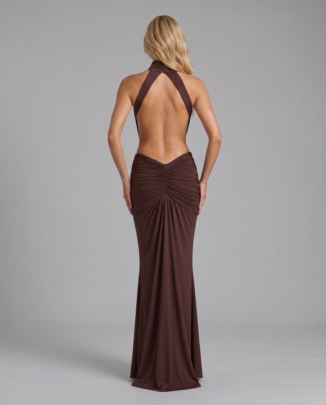 Tiffany Maxi Dress - Brown