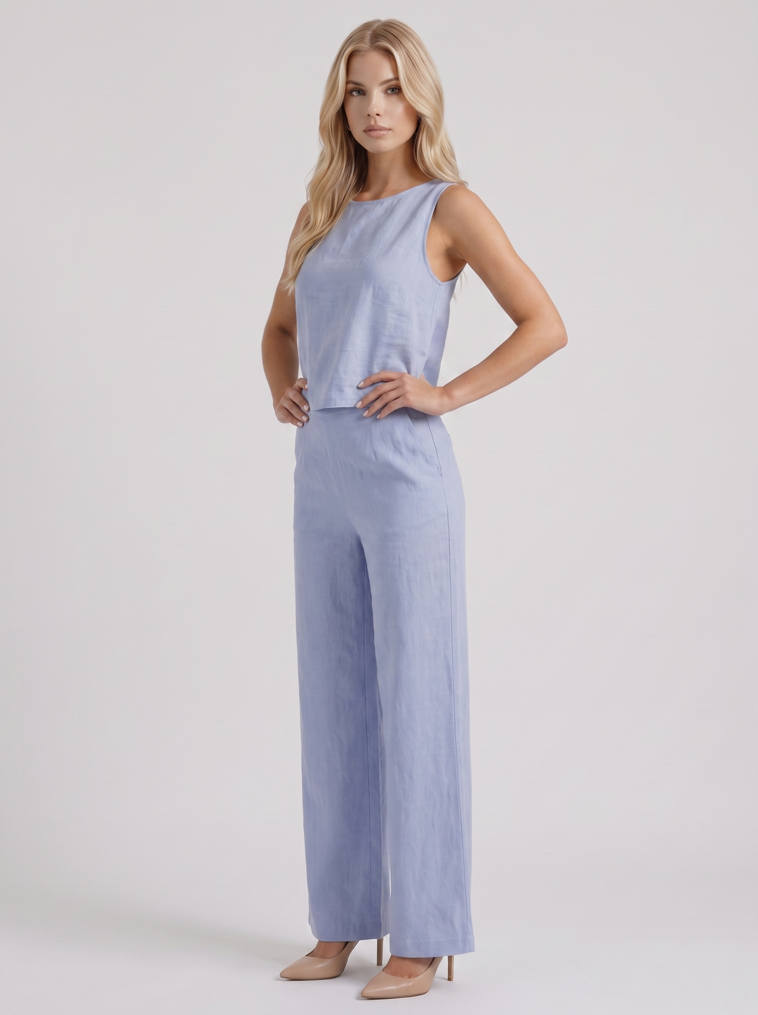 Vale Pants Set - Blue